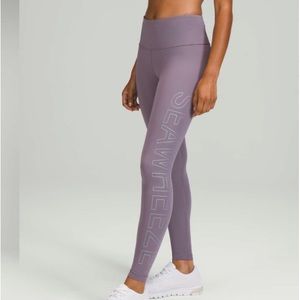 lululemon Seawheeze Speed Wunder Mid-Rise Tight 28" Lavender Size 6 NWT